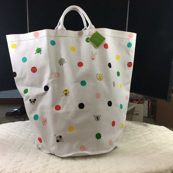 kate spade Handbags - NWT Kate Spade Hey Baby Canvas Storage Bin kate spade Handbags - NWT Kate Spade Hey Baby Canvas Storage Bin